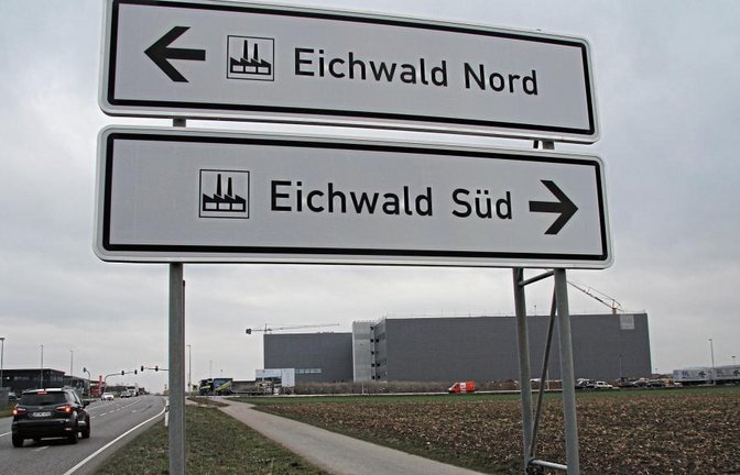 Breuninger baut sein Warendienstleistungszentrum im Eichwald Süd und wünscht auf ein 4,7 Hektar großes Flächenstück eine Kaufoption.  Archiv