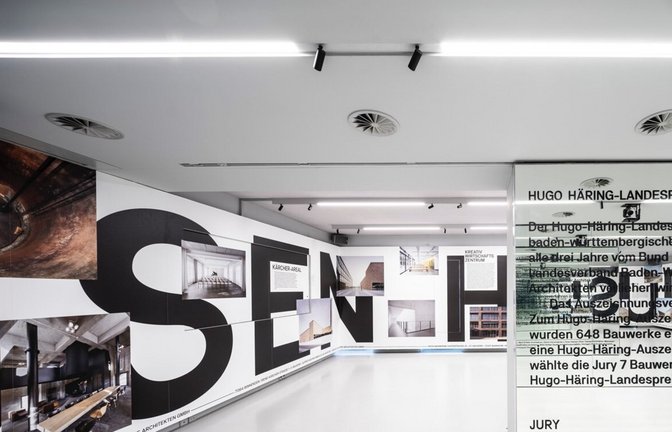 Blick in den Wechselraum des Bundes deutscher Architektinnen und Architekten in Stuttgart, in dem seit 2005 Ausstellungen und Diskussionsrunden stattfinden.<span class='image-autor'>Foto: BDA/David Franck</span>