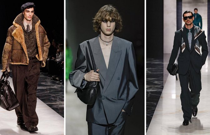 Bei Dolce & Gabbana und Gucci komplettiert die Herrenhandtasche inzwischen fast jedes Männeroutfit.<span class='image-autor'>Foto: IMAGO/Italy Photo Press/Bestimage</span>