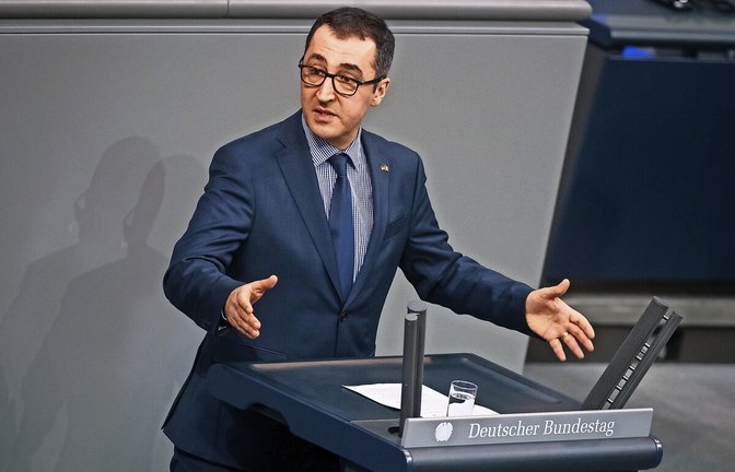 Cem Özdemir bei der aufsehenerregenden Bundestags-Rede zur Deniz Yücel im Jahr 2018, als er mit der AfD abrechnet.<span class='image-autor'>Foto: dpa</span>