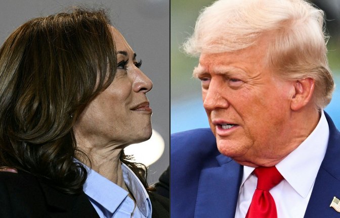 Für Kamala Harris ist es das erste TV-Duell in einem Präsidentschaftswahlkampf. Donald Trump macht das bereits zum siebten Mal.<span class='image-autor'>Foto: AFP/BRENDAN SMIALOWSKI</span>