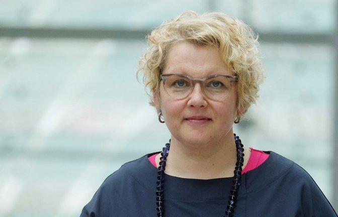GEW-Chefin Maike Finnern sieht hohen Investitionsbedarf in den Schulen.<span class='image-autor'>Foto: dpa/Sebastian Willnow</span>