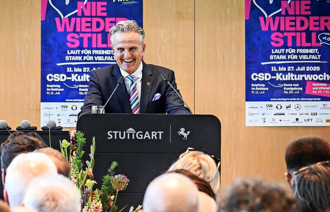 Eröffnung des CSD in Stuttgart mit dem Empfang im Rathaus von Oberbürgermeistern Frank Nopper.<span class='image-autor'>Foto: Lg/Ferdinando Iannone</span>