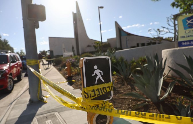 In dieser Kirche in Laguna Woods ereignete sich der Angriff.<span class='image-autor'>Foto: AFP/MARIO TAMA</span>