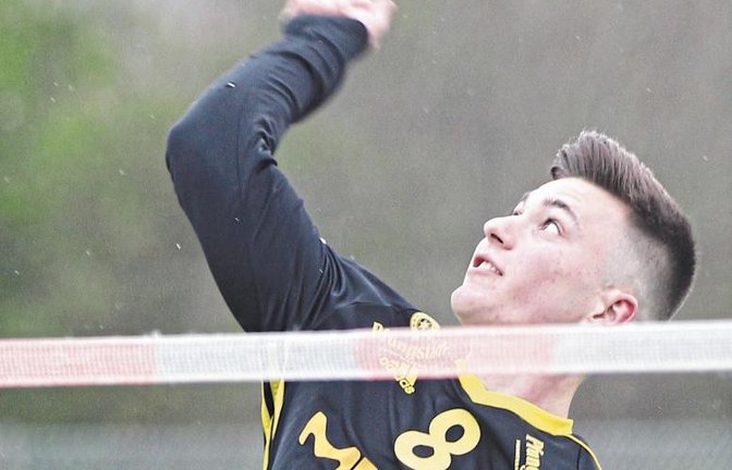 Johannes Jungclaussen gibt nach seiner Rückkehr vom TSV Pfungstadt zu seinem Heimatverein TV Vaihingen im Herbst 2020 endlich sein Debüt im TVV-Trikot. Foto: Nachreiner