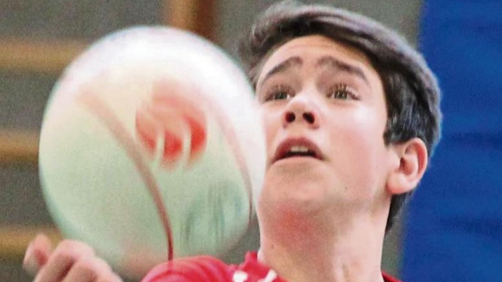 Andreas Knodel ist nicht nur der Mannschaftskapitän der U 14 des TV Vaihingen. Der Zuspieler peitschte als emotionaler Anführer seine Teamkameraden vor allem im Halbfinale immer wieder nach vorne. Foto: Nachreiner Andreas Knodel ist nicht nur der Mannschaftskapitän der U 14 des TV Vaihingen. Der Zuspieler peitschte als emotionaler Anführer seine Teamkameraden vor allem im Halbfinale immer wieder nach vorne. Foto: Nachreiner