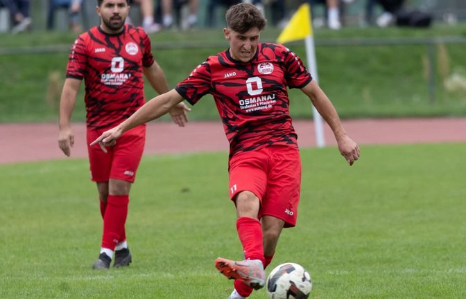 Elvis Gasli gelang im Pokal ein Dreierpack und will in der Liga nachlegen.<span class='image-autor'>Andreas Essig</span>