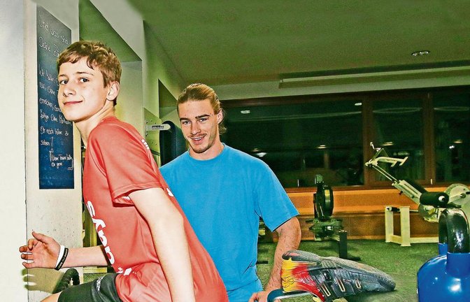 Ein starkes Team: Jan Arnold (links) arbeitet mit Sportwissenschaftler Daniel Geiger erfolgreich zusammen. Foto: Baumann
