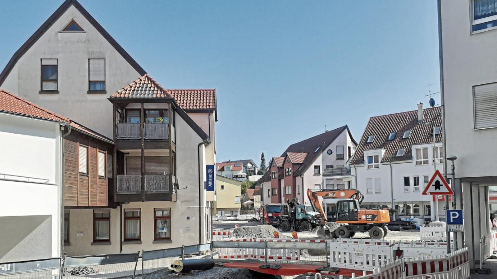 Auch wenn sich die Finanzzahlen in diesem Jahr anders als im ursprünglichen Etatplan angedacht entwickeln, bleiben die Investitionen der Kommune in die Baumaßnahmen in der Sersheimer Ortsmitte davon unberührt. Foto: Glemser