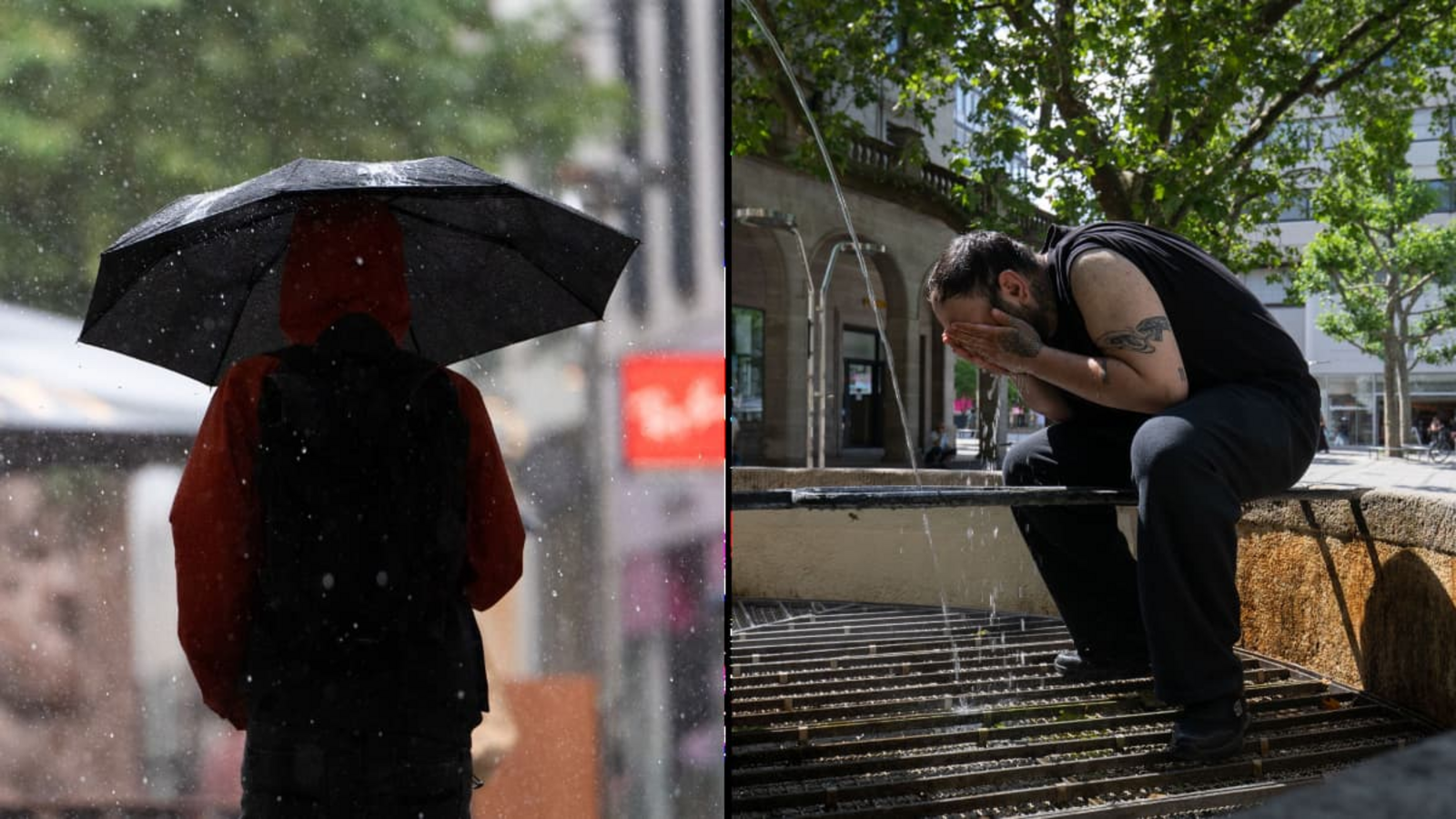 Wetterumschwung in Stuttgart: Auf Sonne folgt Regen.dpa/Markus Lenhardt & Lichtgut/Leif Piechowski Wetterumschwung in Stuttgart: Auf Sonne folgt Regen.dpa/Markus Lenhardt & Lichtgut/Leif Piechowski