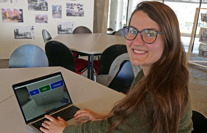 Der Reuchlin-Escape-Room ist ein Lernspaß für Jung und Alt, verspricht Melike Helimergin, Koordinatorin der kulturellen Bildung bei der Stadt Pforzheim.  <span class='image-autor'>Foto: Friedrich</span>