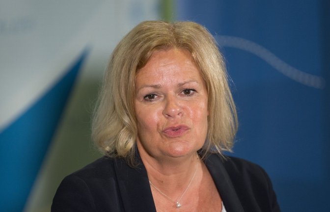 Nancy Faeser muss sich jetzt um Schadensbegrenzung kümmern.<span class='image-autor'>Foto: dpa/Sebastian Gollnow</span>
