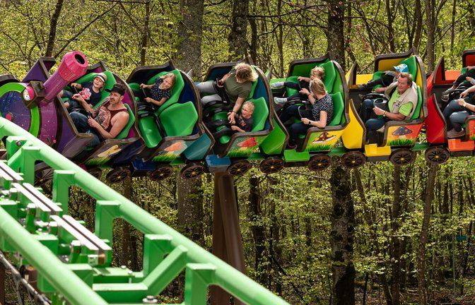 Die neue Achterbahn mit dem Namen „Wichtelexpress“ kommt bei den Besuchern des Traumlands gut an.<span class='image-autor'>Foto: Freizeitpark Traumland</span>