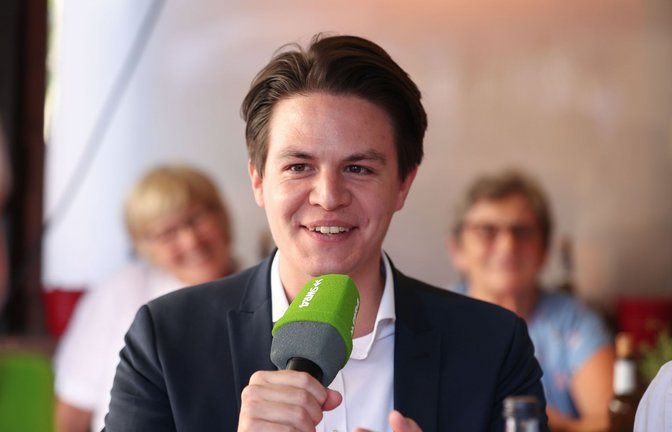 Marian Schreier ist immer mal wieder in Stuttgart zu Gast – so wie hier vergangenen Sommer beim Weindorf.<span class='image-autor'>Foto: Lichtgut//Leif Piechowski</span>