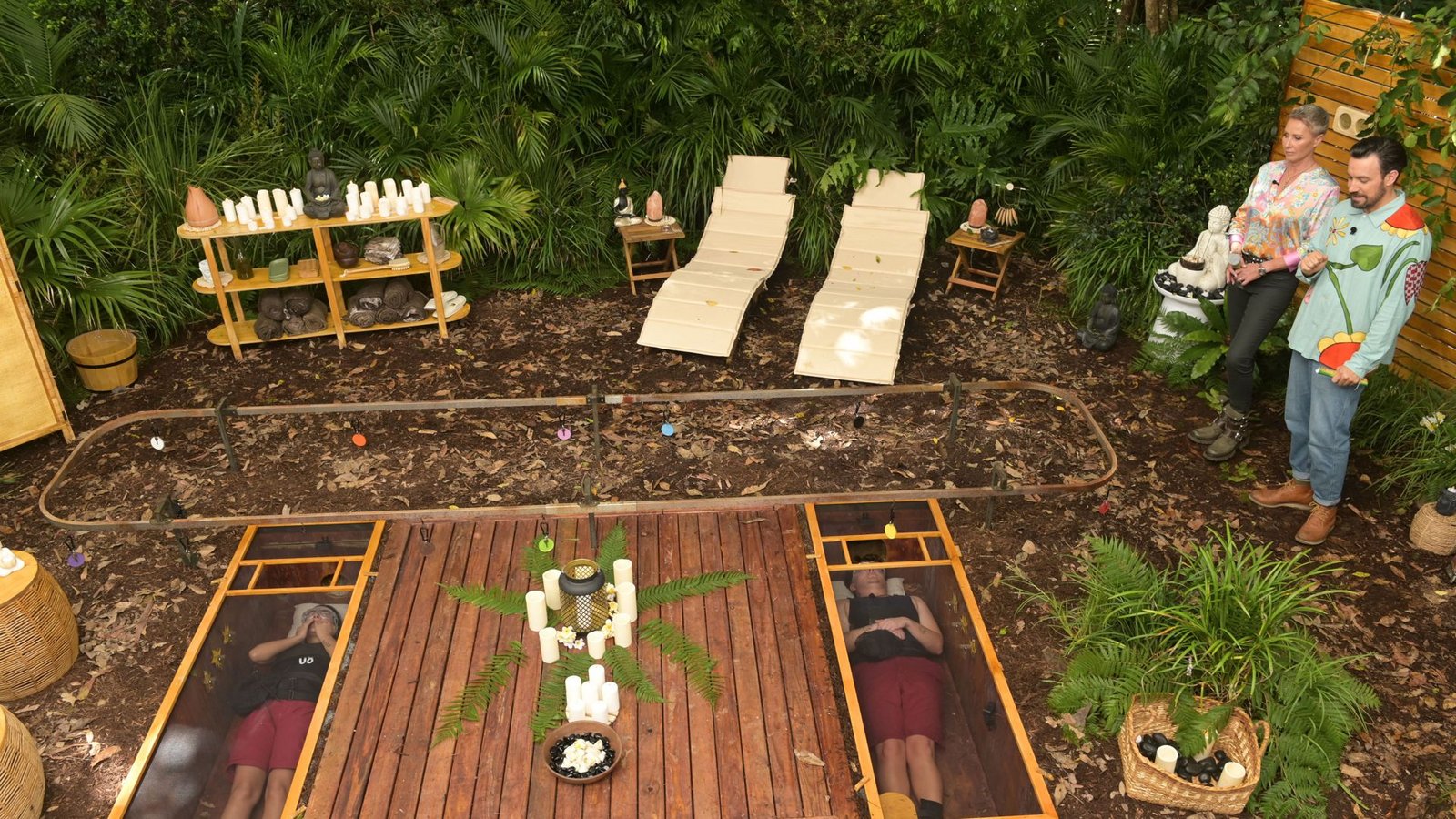 So sieht das „Spa“ für Leyla und Tim aus.Foto: RTL / Stefan Thoyah/Tag 3 So sieht das „Spa“ für Leyla und Tim aus.Foto: RTL / Stefan Thoyah/Tag 3