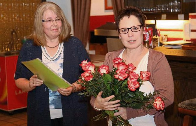 Karin Geske (rechts) gibt ihr Vorstandsamt beim TV Sersheim ab. Foto: p