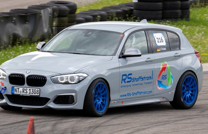 Udo Roller mit seinem RS-BMW M140i auf dem Parcours in Walldorf. <span class='image-autor'>Foto: privat</span>