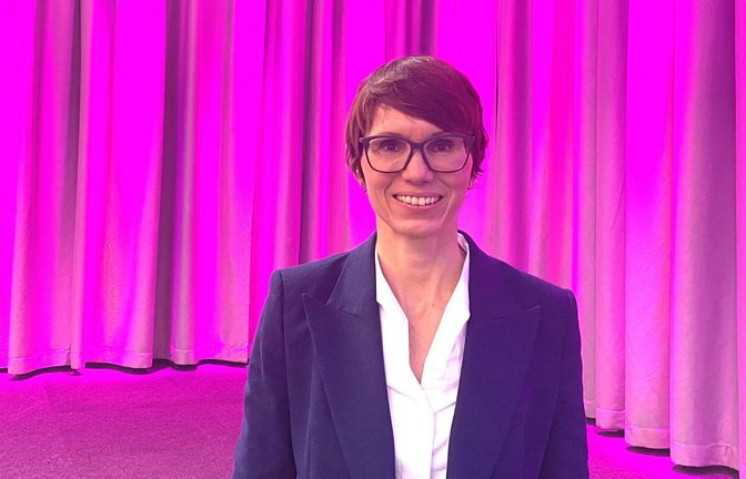 Die Spitzenkandidatin der Liberalen Judith Skudelny am Samstag in Karlsruhe.<span class='image-autor'>Foto: STZN/Luisa Rombach</span>