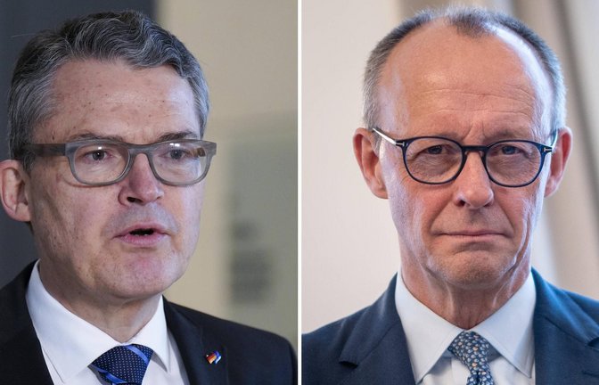 Roderich Kiesewetter distanziert sich von Parteichef Friedrich Merz.<span class='image-autor'>Foto: IMAGO/Bernd Elmenthaler & IMAGO/Chris Emil Janssen</span>
