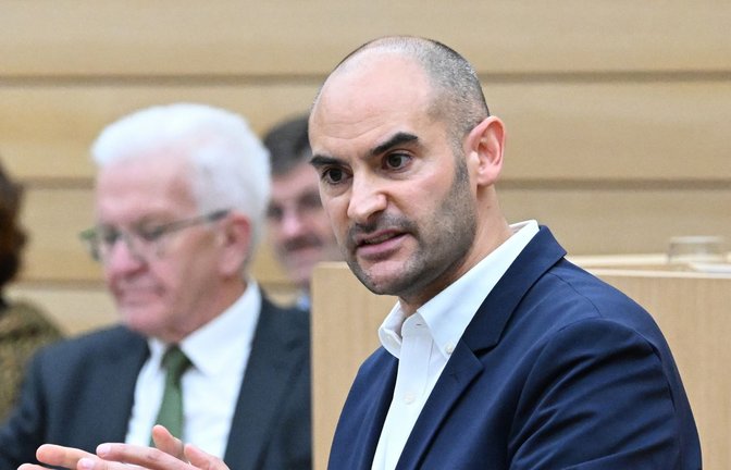 Ministerpräsident Winfried Kretschmann und Finanzminister Danyal Bayaz<span class='image-autor'>Foto: dpa</span>