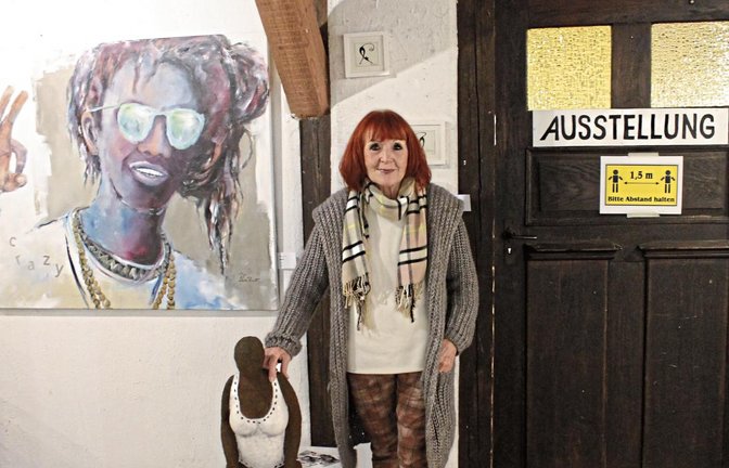 Künstlerin Renate Leidner hat über zwei Jahrzehnte ihre Werke im Kunsthof ausgestellt.  Foto: Stogios