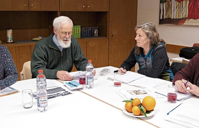 Mühlacker soll ein sicherer Hafen werden. Das hat sich eine Arbeitsgruppe mit Ottilie Läkemäker, Manfred Budzinski, Martha Albinger und Irmgard Muthsam-Polimeni (von links) zum Ziel gesetzt. Foto: Friedrich