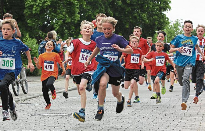 Die Schüler und Schülerinnen bilden in der Regel das Gros der Teilnehmer beim Oberriexinger Volkslauf. Foto: Küppers