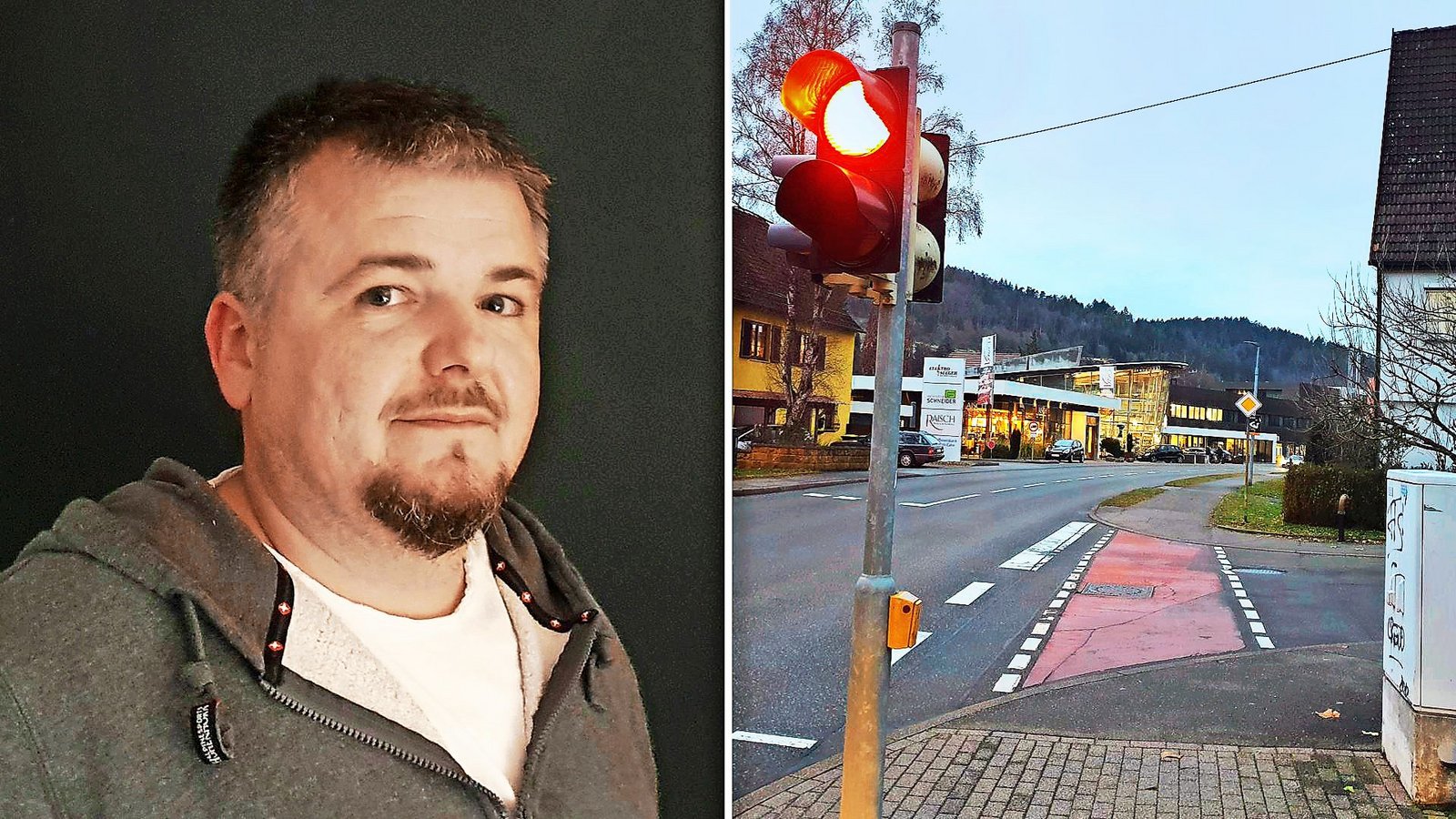 Das Geschäftszentrum von Rohrdorf ist für Denis Dzemaili und seine Familie tabu.Foto: Eberhard Wein