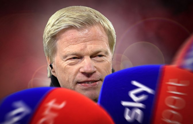 Oliver Kahn am Sky-Mikrofon.<span class='image-autor'>Foto: SvenSimon</span>