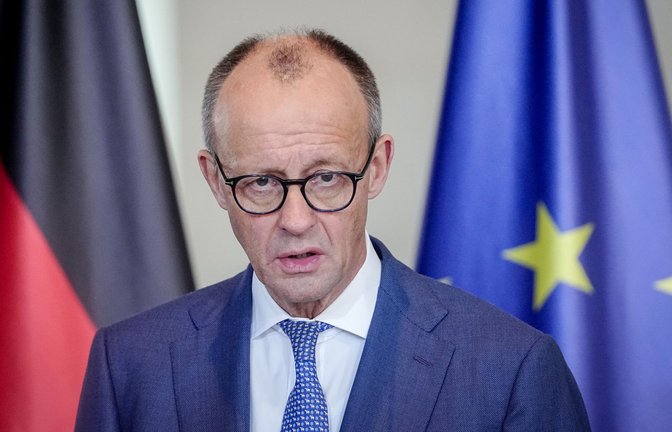 Friedrich Merz ruft den Iran zu einer Verhandlungslösung auf.<span class='image-autor'>Foto: dpa/Kay Nietfeld</span>
