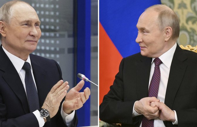 Opfer des Westens oder brachialer Zerstörer? Diese zwei gegensätzlichen Sichtweisen auf  Wladimir Putin sind in Deutschland weit verbreitet (Montage).<span class='image-autor'>Foto: Sergei Karpukhin</span>