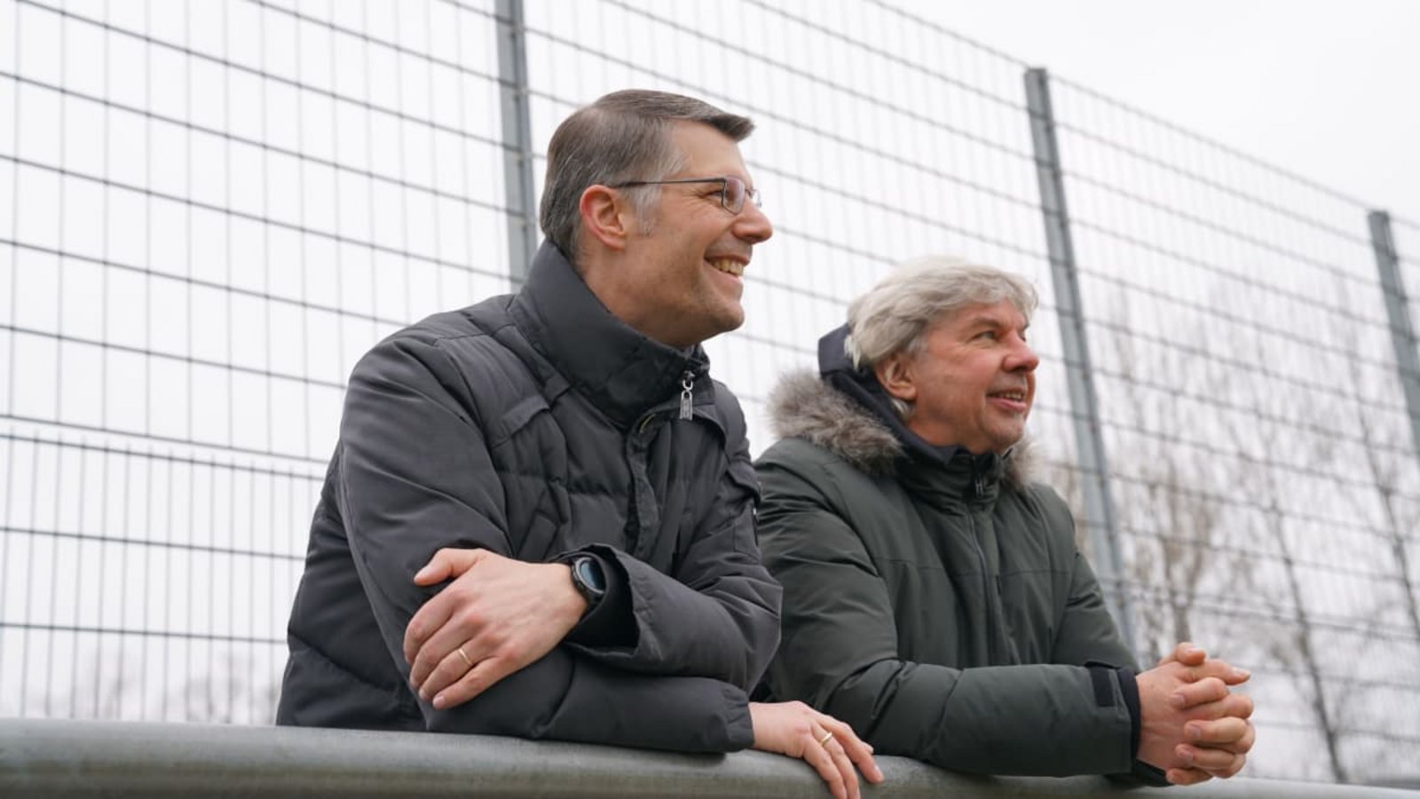 Viel auf den Sportplätzen unterwegs: Die DFB-Vize-Präsidenten Matthias Schöck aus Württemberg und der Badener Ronny Zimmermann (re.).HB/WFV Viel auf den Sportplätzen unterwegs: Die DFB-Vize-Präsidenten Matthias Schöck aus Württemberg und der Badener Ronny Zimmermann (re.).HB/WFV