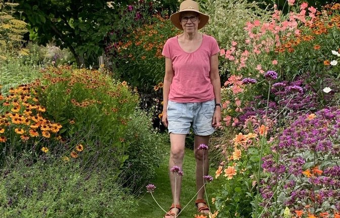 Unsere Kolumnistin Elisabeth Kabatek im Open Garden von Phil Jones in North Wales<span class='image-autor'>Elisabeth Kabatek</span>