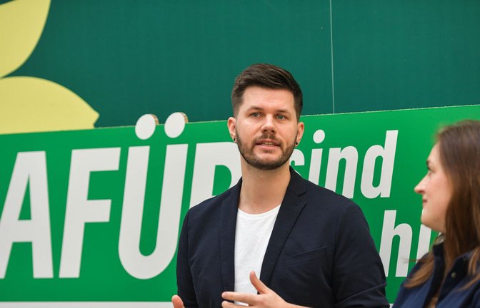 Grünen-Co-Chef Pascal Haggenmüller warnt vor einer Spaltung der Gesellschaft.<span class='image-autor'>Foto: LICHTGUT/Max Kovalenko</span>