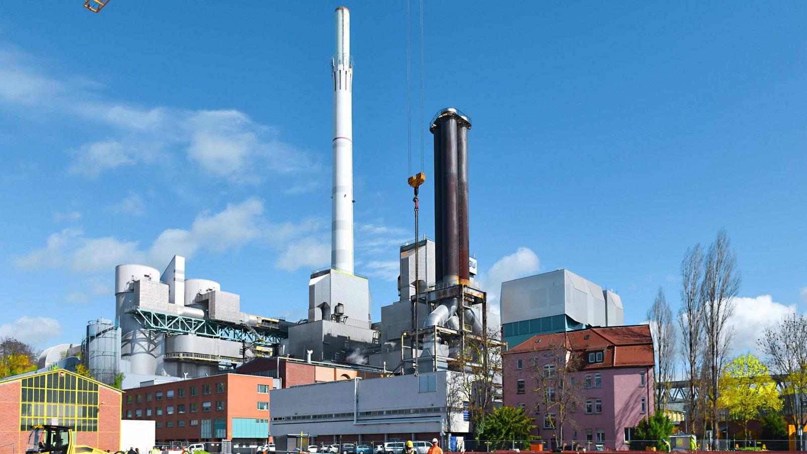 In Stuttgart-Münster entsteht von der EnBW ein Gaskraftwerk, das perspektivisch auf Wasserstoff umgerüstet werden kann.Foto: LICHTGUT/Max Kovalenko In Stuttgart-Münster entsteht von der EnBW ein Gaskraftwerk, das perspektivisch auf Wasserstoff umgerüstet werden kann.Foto: LICHTGUT/Max Kovalenko