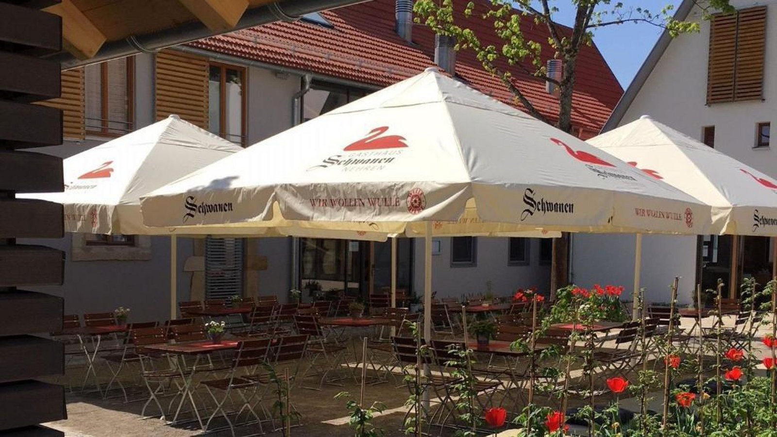 Im Sommer wird im Innenhof ein Biergarten eingerichtet.Foto: Restaurant Schwanen/Söylemez