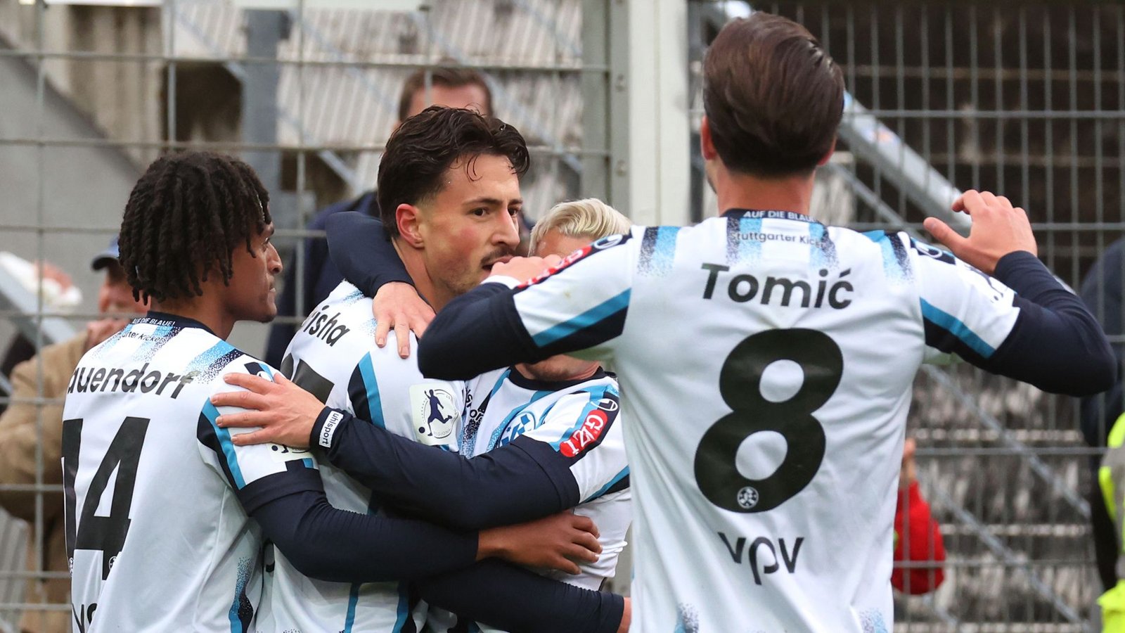 Vier Tore gab es für die Kickers zu bejubeln.Foto: Baumann/Alexander Keppler