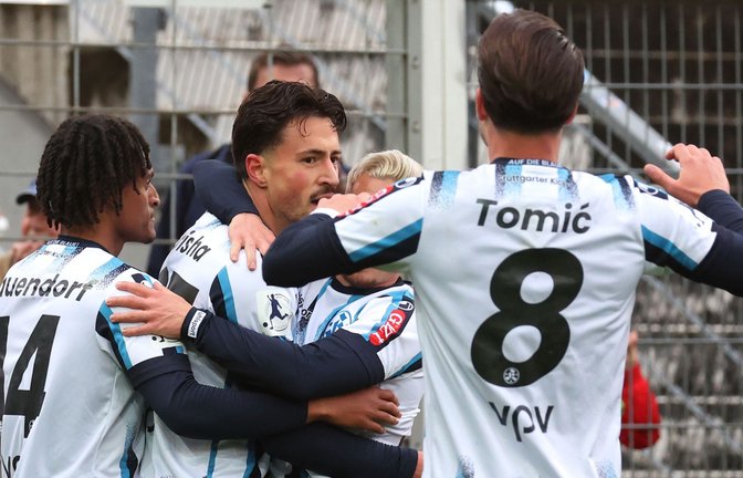 Vier Tore gab es für die Kickers zu bejubeln.<span class='image-autor'>Foto: Baumann/Alexander Keppler</span>