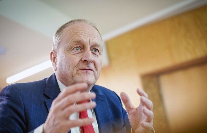 Joachim Rukwied sieht sich selbst Angriffen aus der linken und rechten Szene ausgesetzt.<span class='image-autor'>Foto: Kay Nietfeld/dpa/Kay Nietfeld</span>