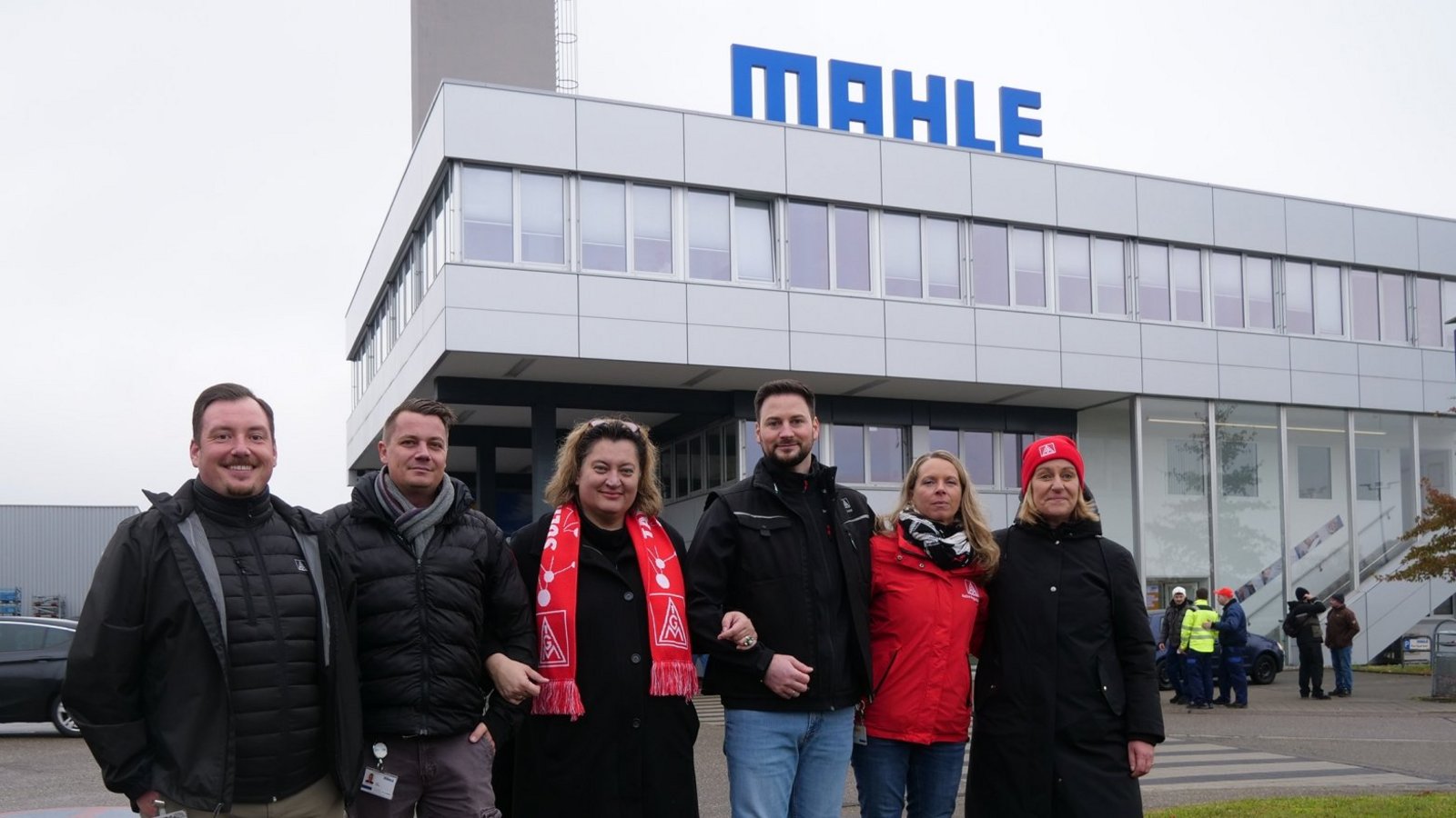 Vereint im Ziel, den Standort zu erhalten: Tom Wolters, Jakob Schleyer, Nektarja Kristidou, Radenko Lazic, Nadine Boguslawski und Barbara Resch (von links).  Fotos: Friedrich