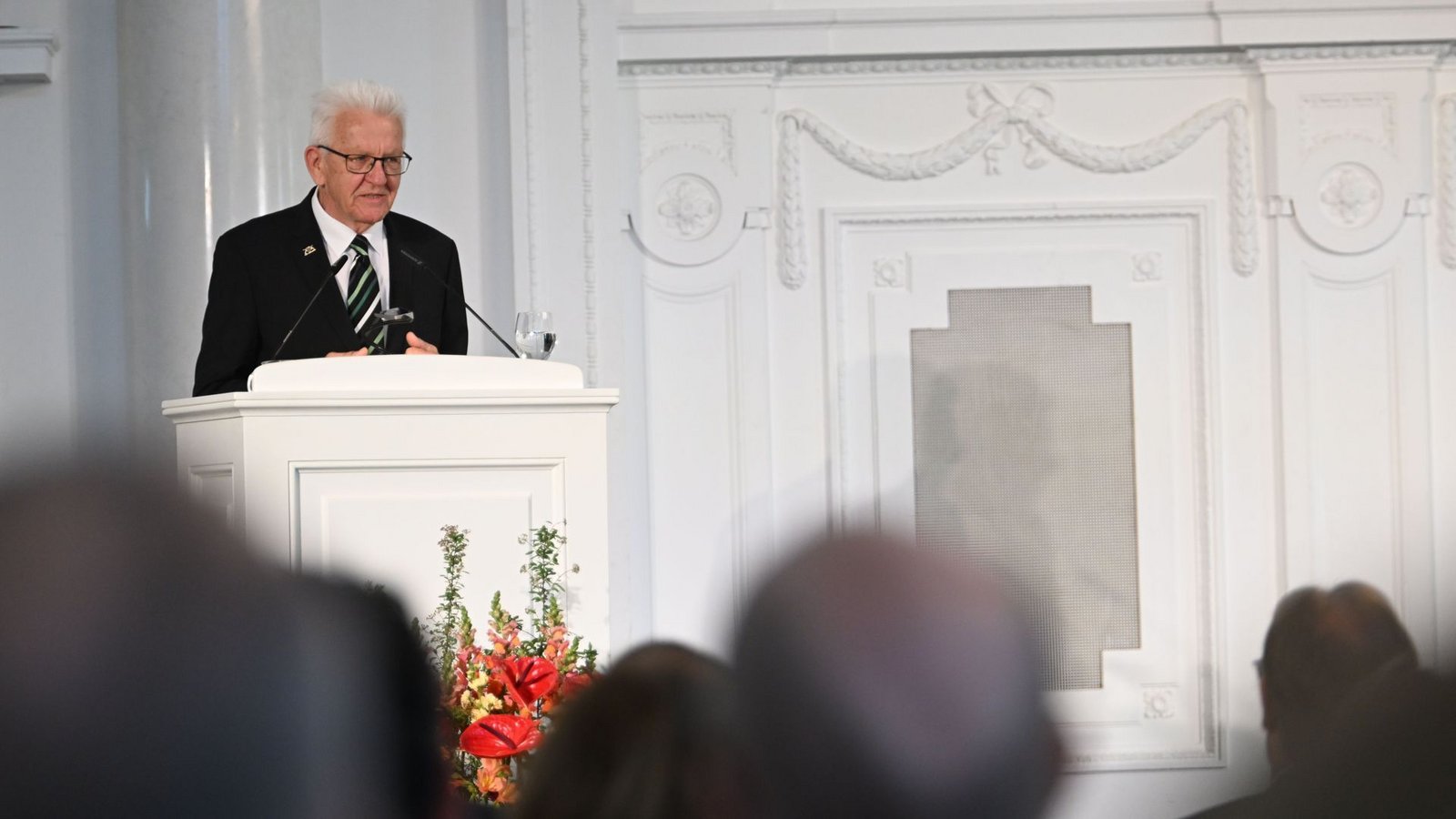 Kretschmann wurde an diesem Mittwoch in Stuttgart verabschiedet.Foto: Marijan Murat/dpa Kretschmann wurde an diesem Mittwoch in Stuttgart verabschiedet.Foto: Marijan Murat/dpa