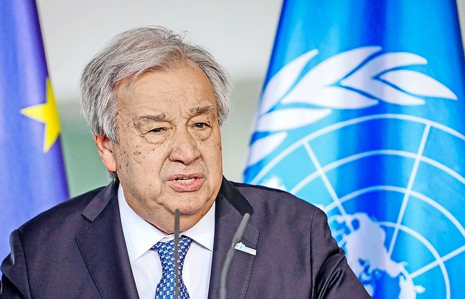 Der Generalsekretär der Vereinten Nationen António Guterres ehrte getötete UN-Mitarbeiter (Archivfoto).<span class='image-autor'>Foto: Kay Nietfeld/dpa/Kay Nietfeld</span>