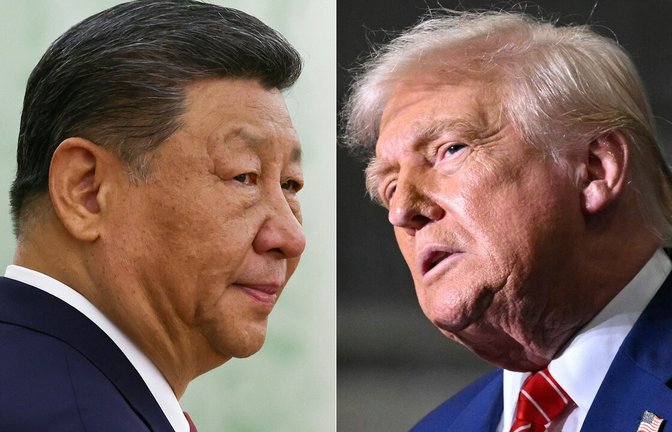 Xi Jinping und Donald Trump wollen miteinander ins Gespräch kommen.<span class='image-autor'>Foto: EVGENIA NOVOZHENINA/AFP</span>