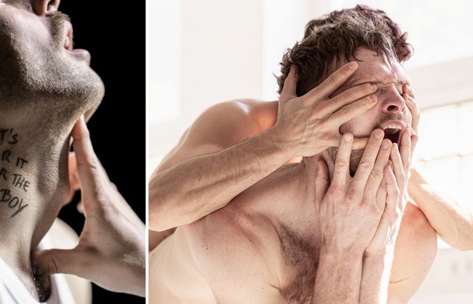 Zwei Tanzstücke erkunden unser Bild von Männlichkeit: Szenen aus „Let's hear it for the boy“ (links) und „Bound“, an beiden ist Johannes Blattner als Tänzer oder Choreograf beteiligt.<span class='image-autor'>Foto: Südufer/Doradzillo, Frank Dölling</span>
