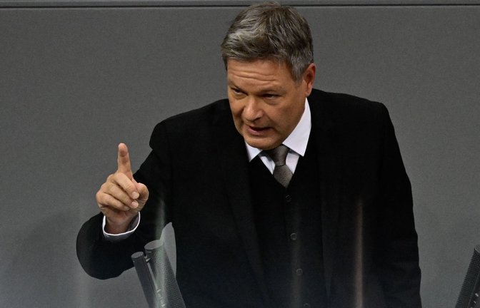 Spitzenkandidat Robert Habeck: Die Grünen schlagen im Wahlprogramm einen „Bürgerfonds“ vor.<span class='image-autor'>Foto: AFP/John Macdougall</span>