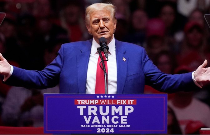 Wird Präsidentschaftskandidat Donald Trump das Wahlergebniss anerkennen) Daran gibt es Zweifel.<span class='image-autor'>Foto: dpa/Evan Vucci</span>