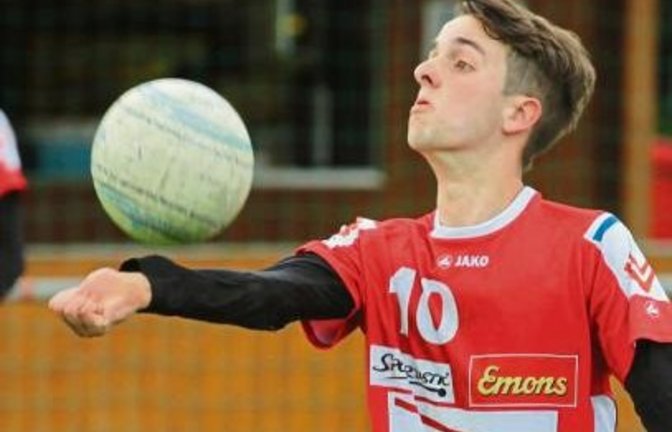 Max Winkler hat in Wünschmichelbach ein gutes Spiel abgeliefert. An diese Leistung konnte der Nachwuchsfaustballer gegen Schweinfurt-Oberndorf nicht an knüpfen. Foto: Nachreiner