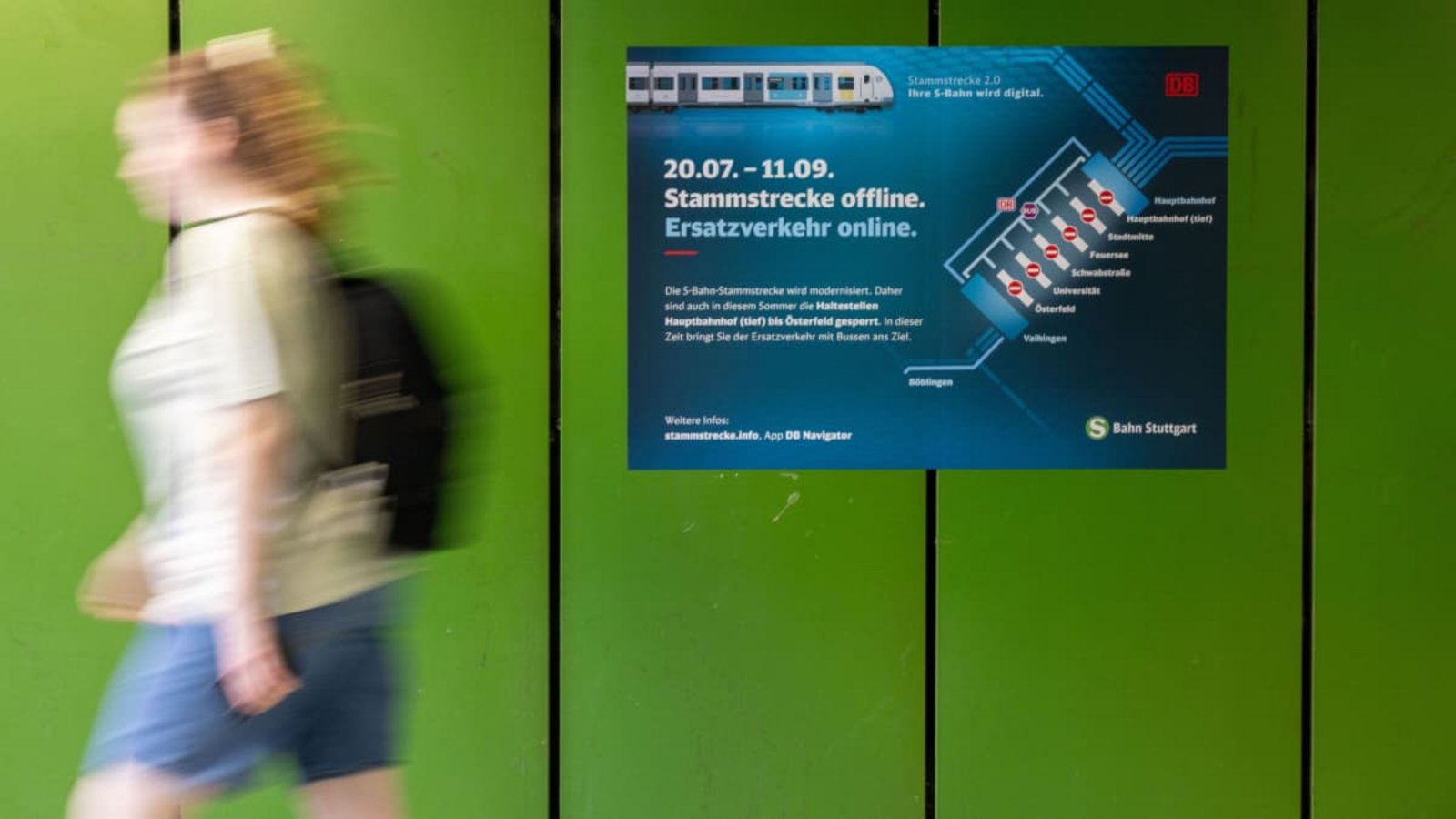 Die Stuttgarter S-Bahn Stammstrecke wird von Montag an für acht Wochen wegen Bauarbeiten gesperrt.Lichtgut/Leif Piechowski Die Stuttgarter S-Bahn Stammstrecke wird von Montag an für acht Wochen wegen Bauarbeiten gesperrt.Lichtgut/Leif Piechowski