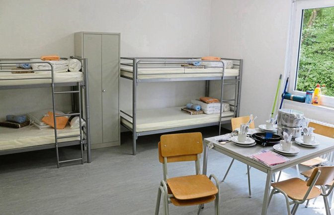 Einblick in die Illinger Flüchtlingsunterkunft. Mittlerweile ist sie nahezu voll belegt.  Foto: Archiv