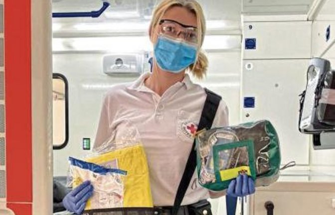 Alle notwendigen Materialien stehen in einer kleinen Tasche zur Verfügung.  Foto: p